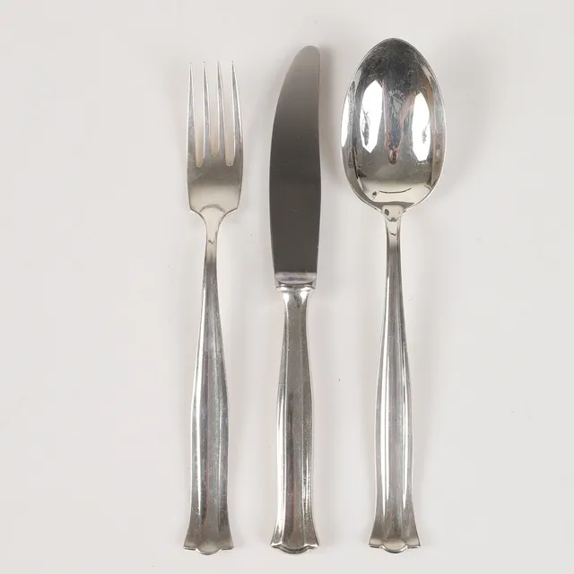 BESTICKUPPSÄTTNING, 36 delar, "Birgitta", nysilver.