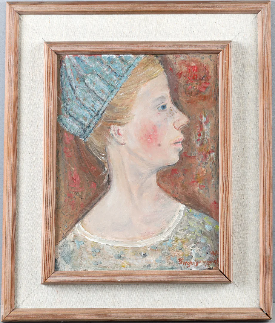 BIRGER LJUNGQUIST. Porträtt, olja på pannå. — Paintings — Stockholms Auktionsverk Helsingborg