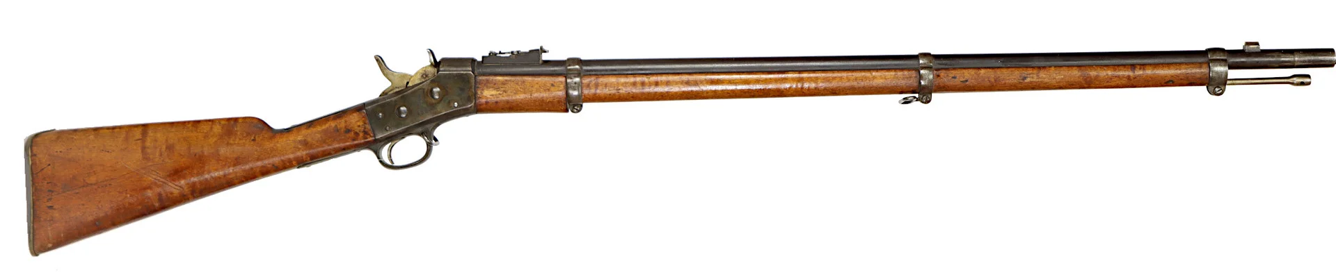 GEVÄR, Rollingblock, fabrikat Carl Gustav, modell 1864-68, kaliber 12,7x44RF (Rimfire), tillv.nr 73. — Military weapons — Walter Borg