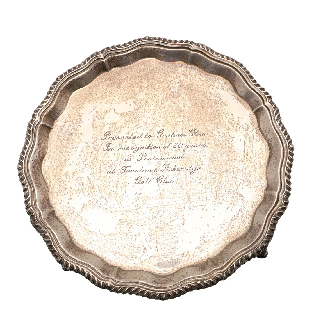 AN ELIZABETH II SMALL SALVER OR WAITER. — Silver — Lawrences Auctioneers