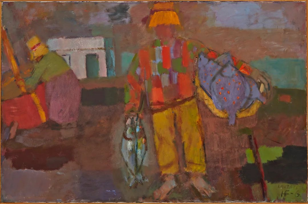 Finne-Grønn, Hans — Fisker — Kunst/Maleri — Blomqvist