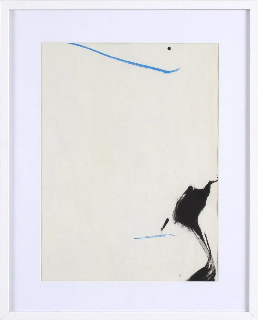 RUNE HAGBERG. Komposition, blandteknik, på papper, monogramsignerad. — Paintings — Stadsauktion Sundsvall