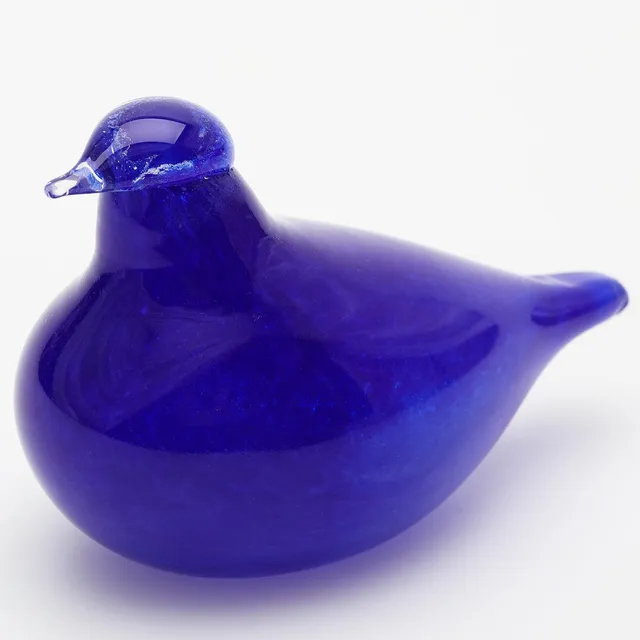 OIVA TOIKKA. Skulptur, konstglas, fågel, signerad, Nuutajärvi, Iittala, Finland.