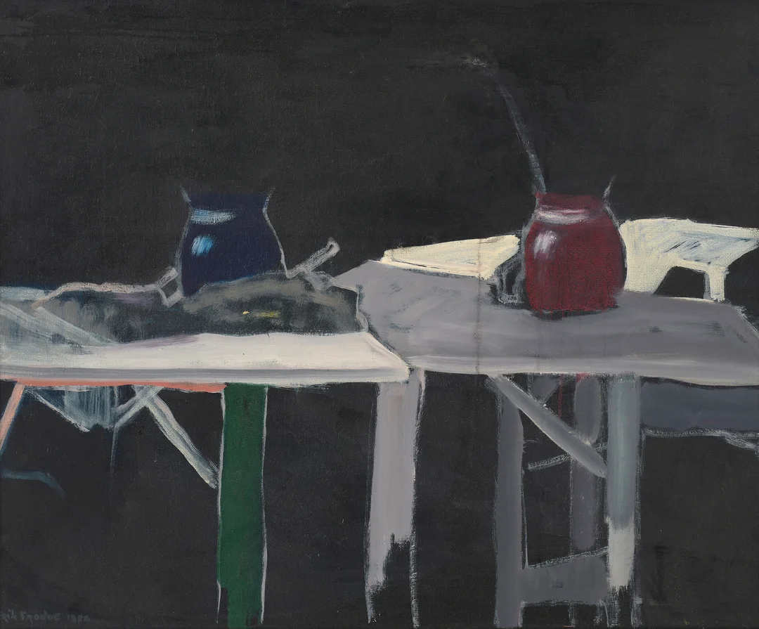 Frohde, Erik — To krukker, 1982 — Kunst/Maleri — Blomqvist