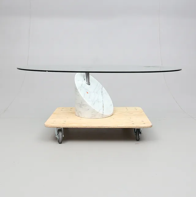 SOFFBORD, glas och marmor, Cattelan, Italien, 1900-talets andra hälft.