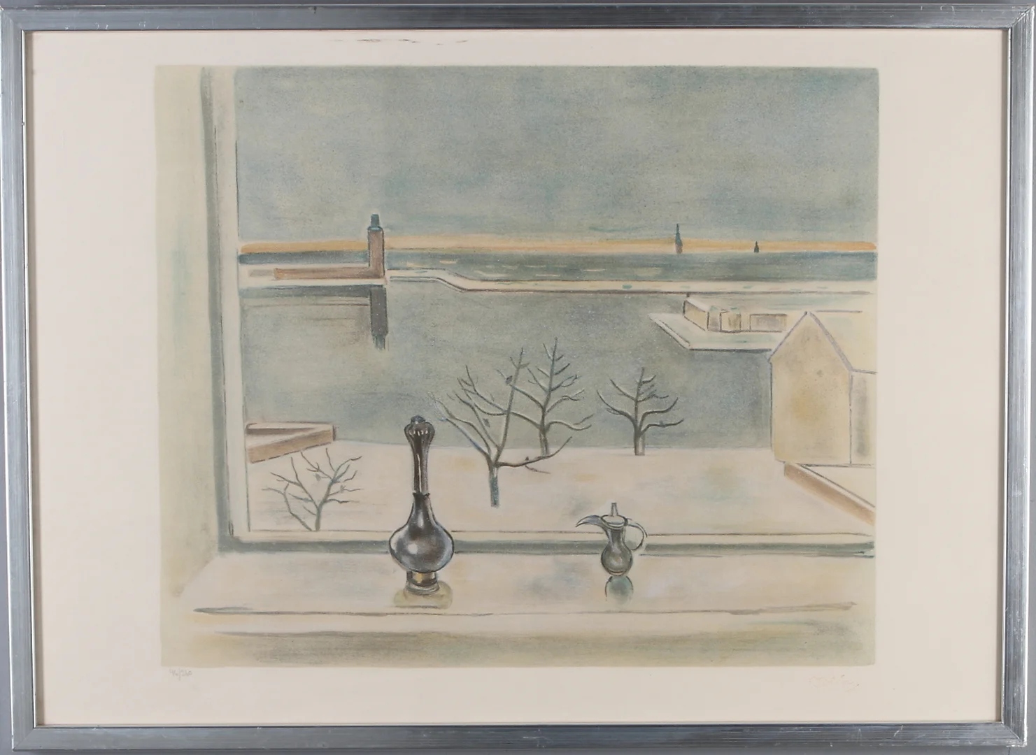 EINAR JOLIN. Stockholmsmotiv, färglitografi, stämpelsignerad och numrerad 46/360. — Engravings & Prints — Auktionshuset Kolonn