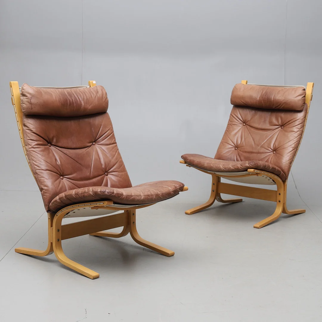 INGMAR RELLING. fåtöljer, 2 st, "Siesta", Westnofa, Norge. — Armchairs & Chairs — Gomér & Andersson Norrköping