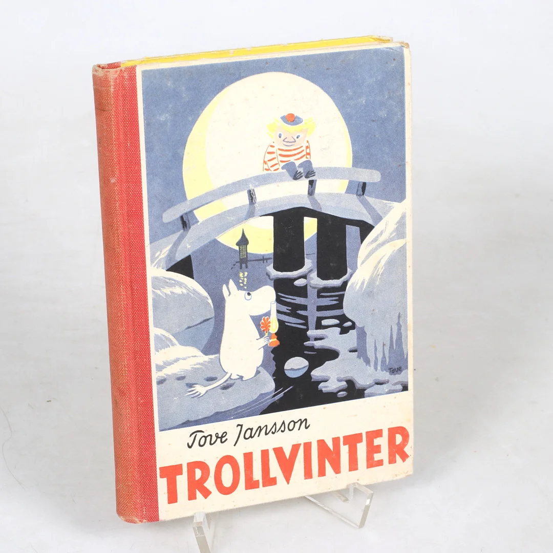 TOVE JANSSON. "Trollvinter", Första svenska upplagan, Gebers förlag, Helsingfors 1957. — Books — Stadsauktion Sundsvall