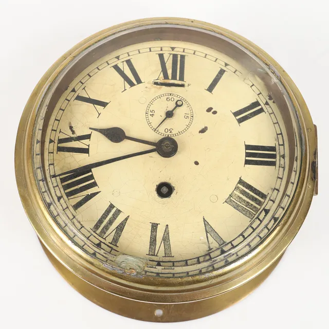 SKEPPSUR, mässing/fasettslipat glas, tidigt 1900-tal.