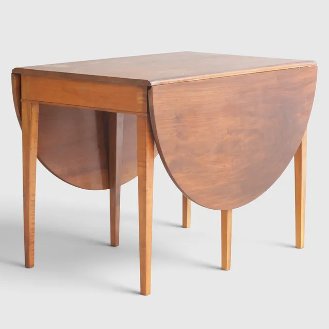 FRITS HENNINGSEN. Klapbord af mahogni med opklappelige, halvcirkelformede endplader. Udført hos snedkermester Frits Henningsen. Danmark, 1930-40'erne.