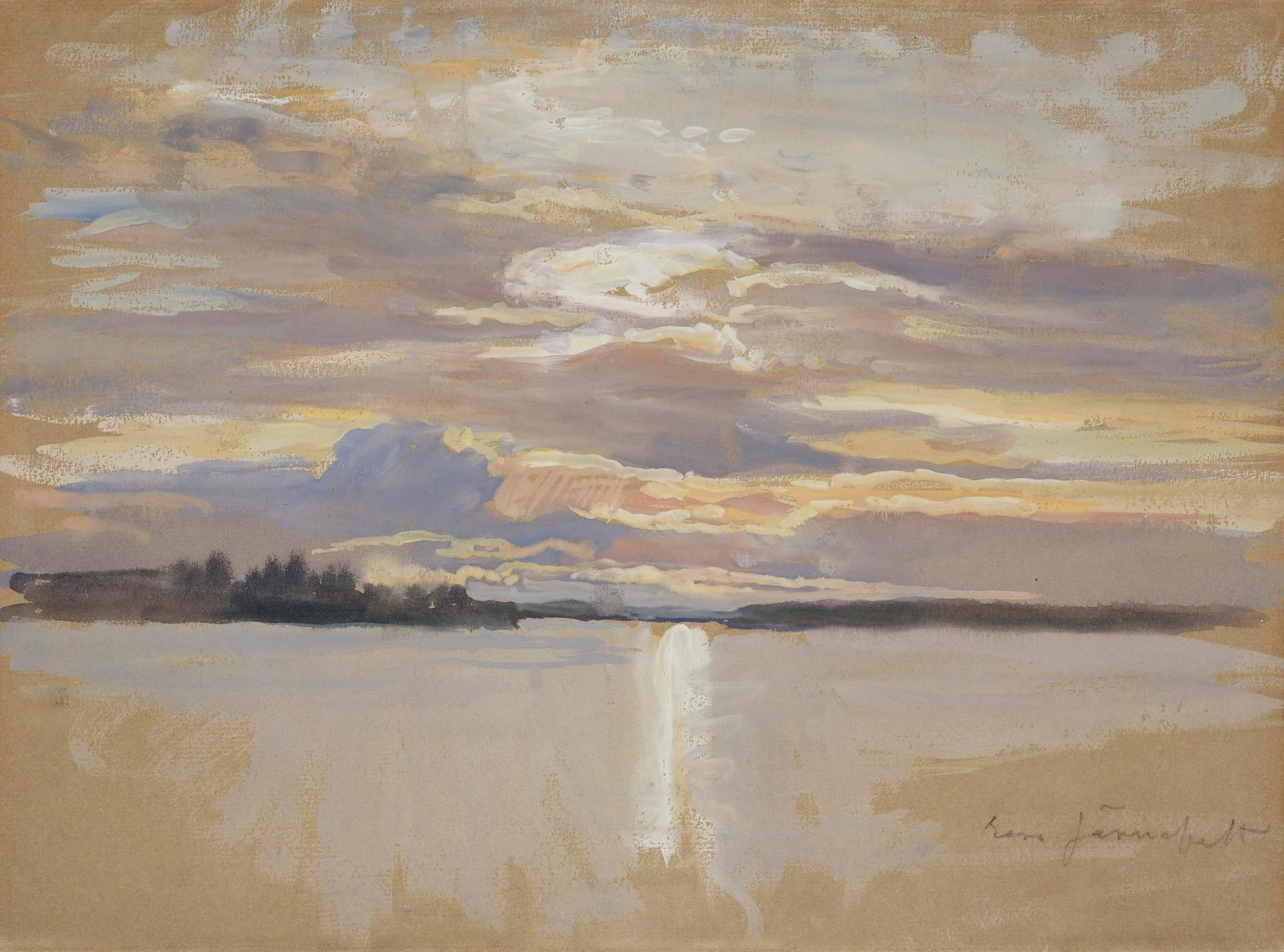 Eero Järnefelt, Solnedgång över havet. — Bukowskis