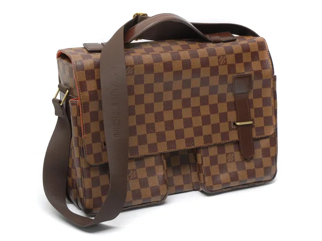 VÄSKA, LOUIS VUITTON Broadway/Damier brun 37x24x13 cm dustbag