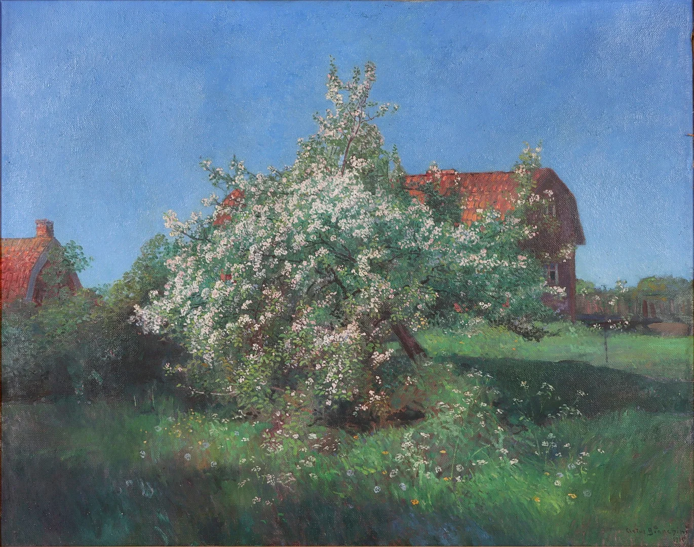 ARTUR BIANCHINI. 1869-1955. Olja på duk, 117 x 98 cm, signerad, 1935. — Paintings — Auktionsverket Engelholm