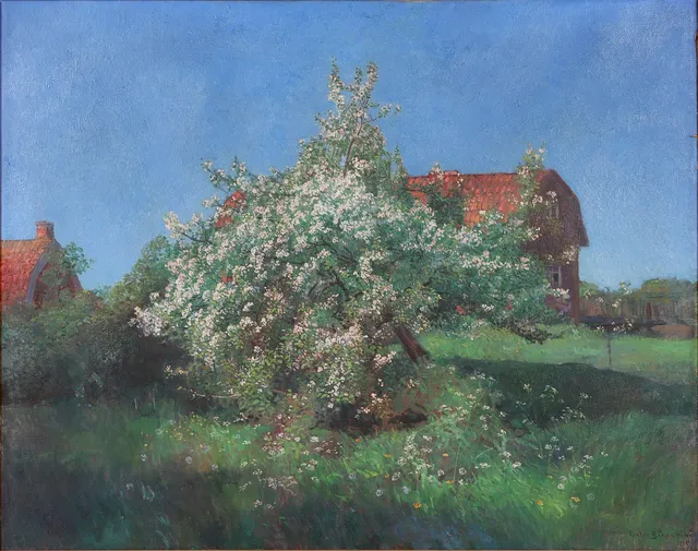 ARTUR BIANCHINI. 1869-1955. Olja på duk, 117 x 98 cm, signerad, 1935.