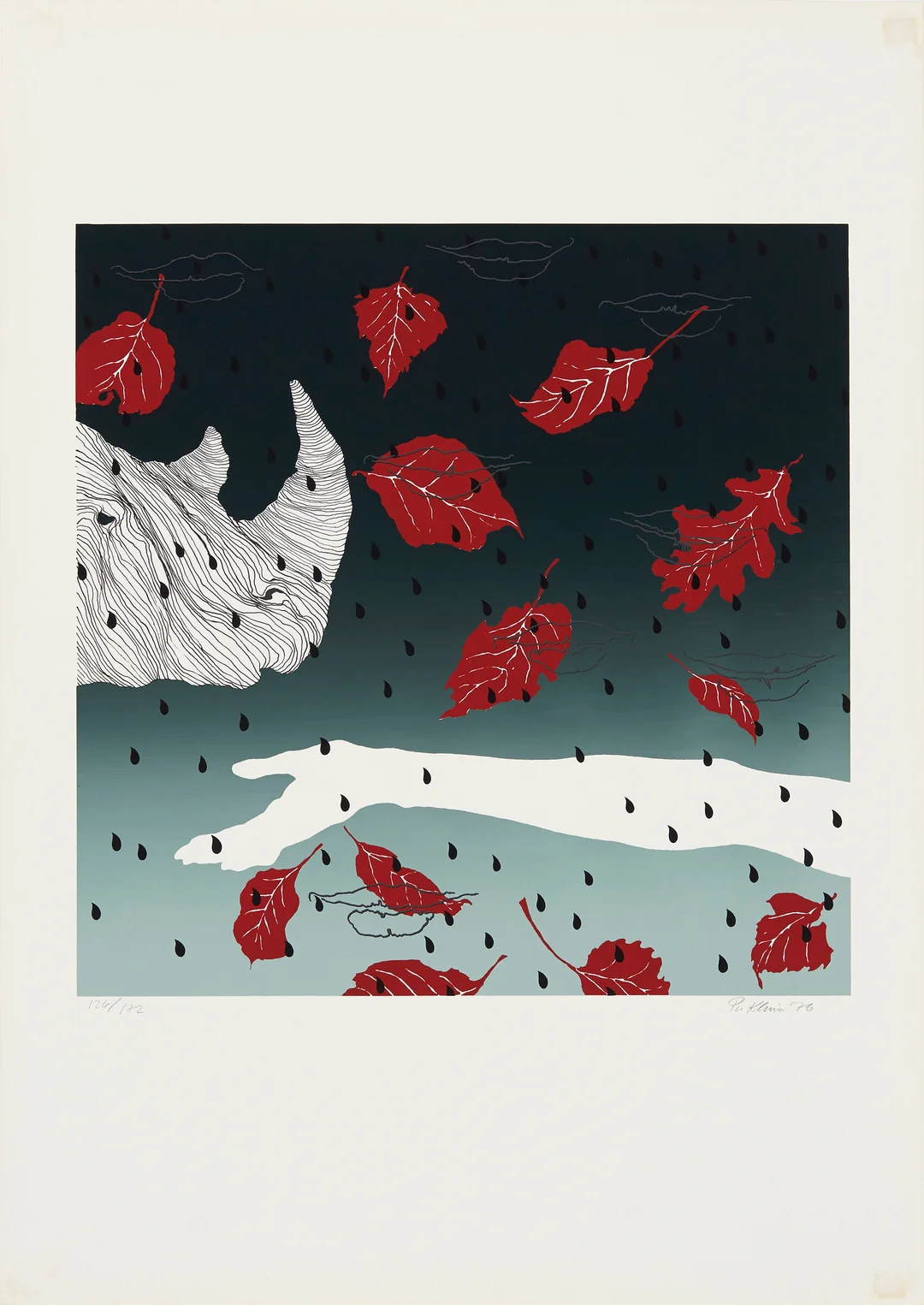 Kleiva, Per — Uten tittel, 1976 — Kunst/Grafikk — Blomqvist
