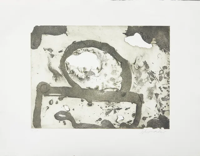 EMIL SCHUMACHER (1912-1999). Informelle Komposition, Radierung / Aquatinta, um 1970.
