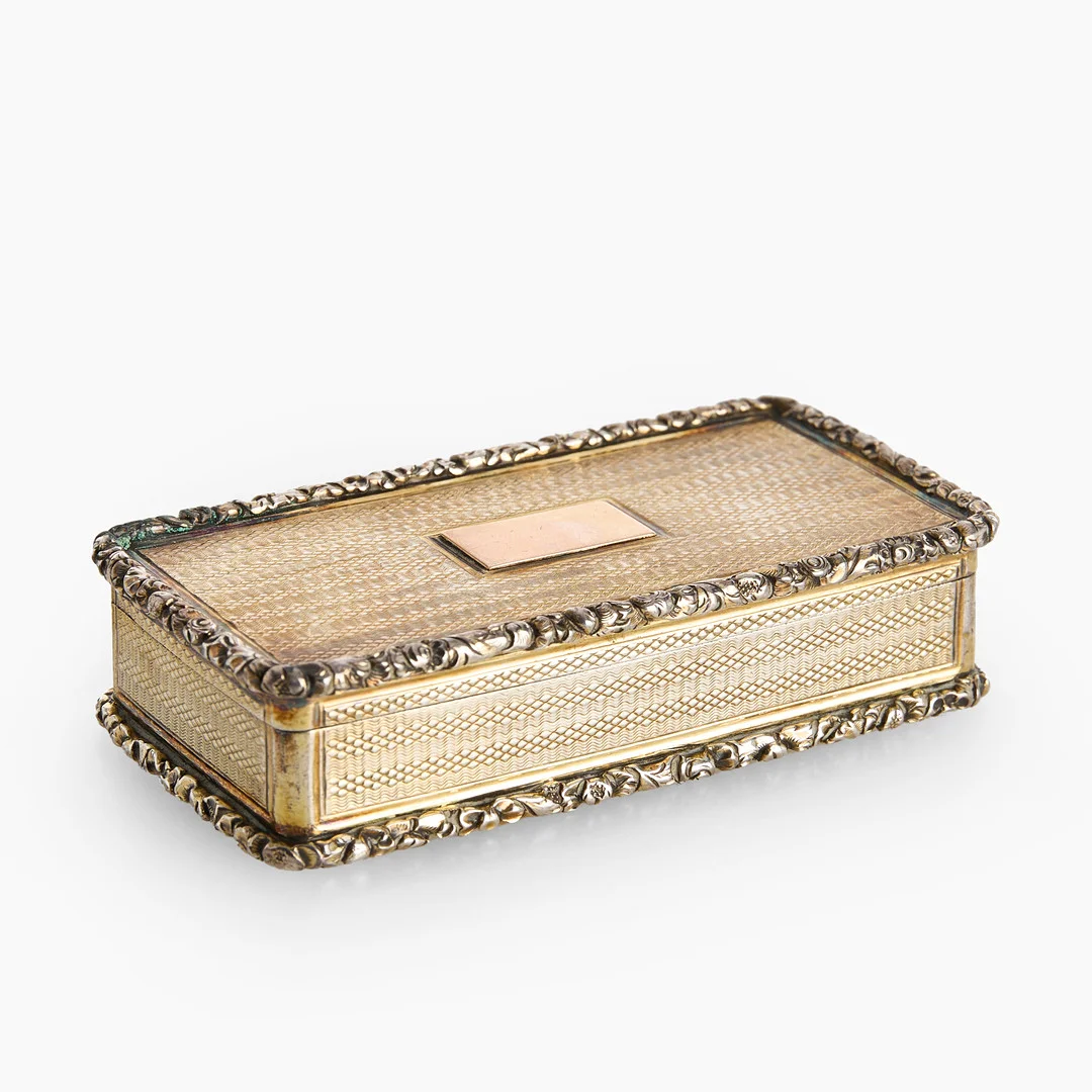DOSA, sterling, Ledsam, Vale & Wheeler, Birmingham, England 1827. Empire. — Silver — Crafoord Auktioner Stockholm