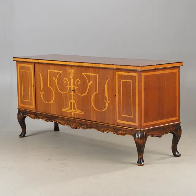 SIDEBOARD, mahogny med intarsia, Art Deco.