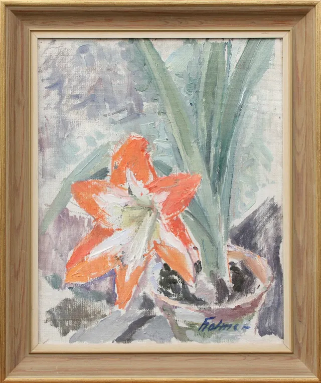 FRITZ HOLMER. OLJA, på duk, signerad.