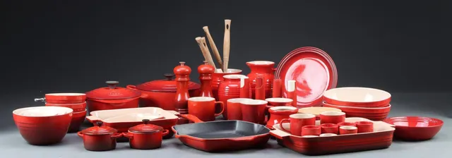 Le Creuset. Stor samling køkkentøj. (50)