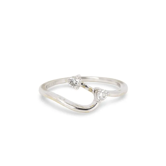 14CT DIAMOND RING.