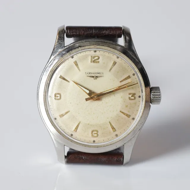 ARMBANDSUR, stål, Longines, manuell, 1900-talets mitt.