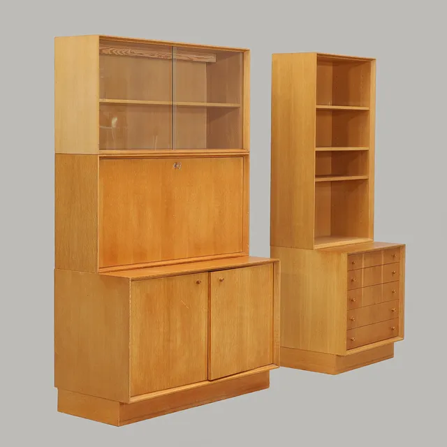 MARIAN GRABINSKI. Bokhyllor, 2 sektioner, "Vistula", IKEA, modellen formgiven 1968.
