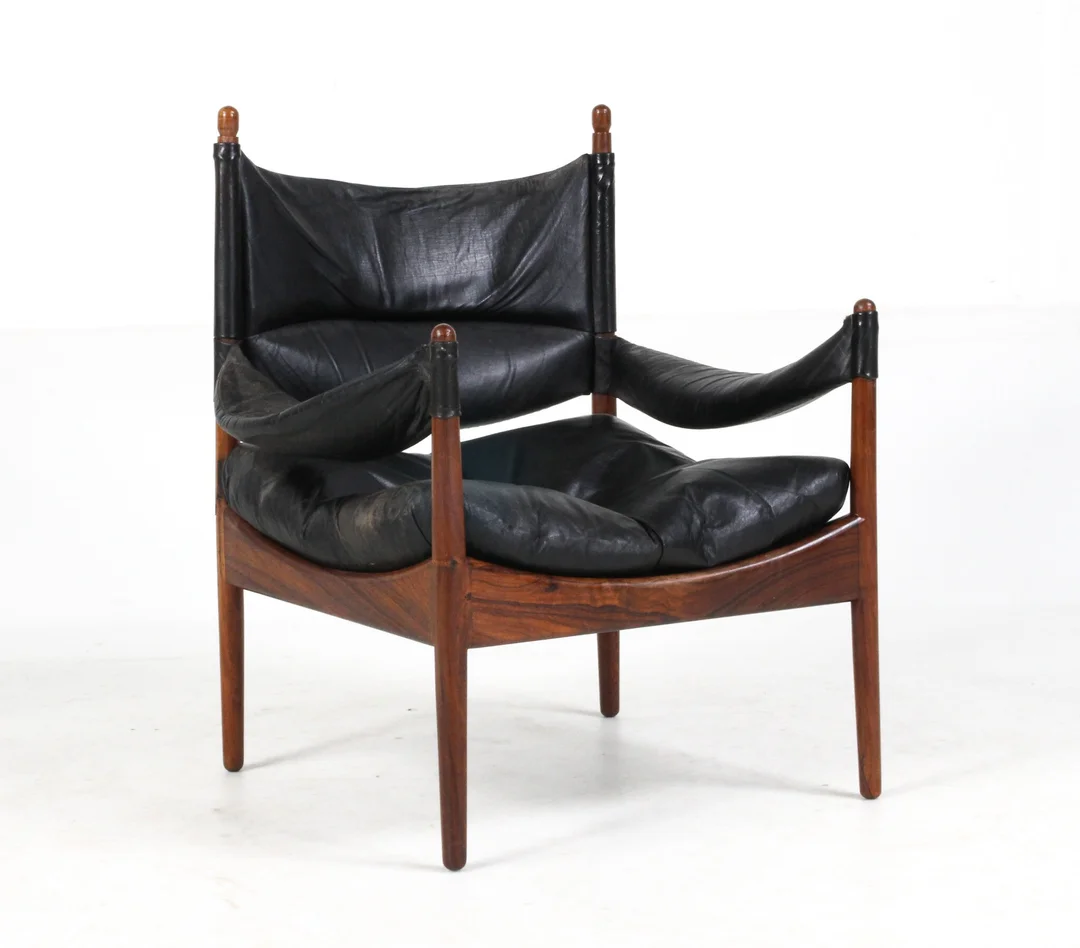 Kristian S. Vedel for Søren Willadsen. Armchair, rosewood, model 'Modus' — Furniture/Lounge chairs — Lauritz