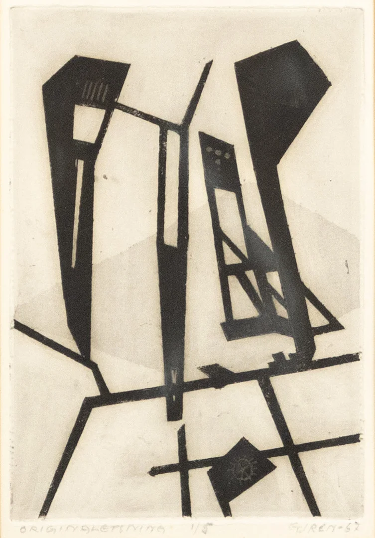 OIDENTIFIERAD KONSTNÄR. etsning, signerad, numrerad 1/5. — Engravings & Prints — Karljohan Auktioner