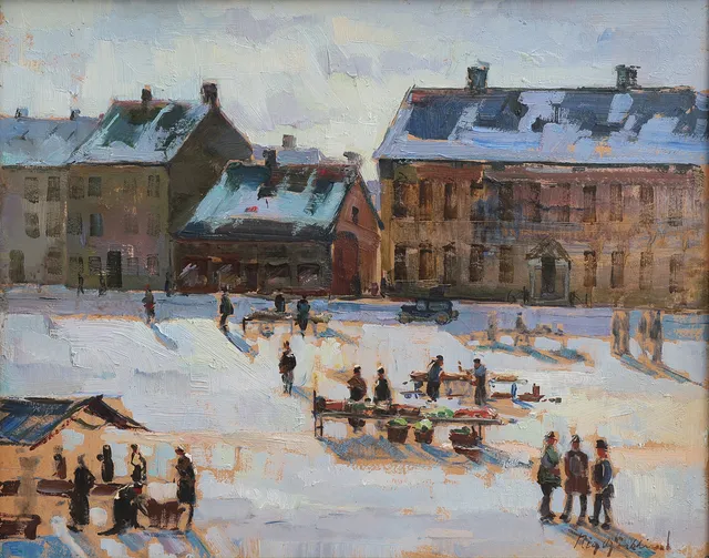RICHARD BJÖRKLUND. "MÅRTENSTORGET, LUND".