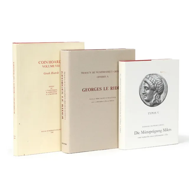 Greek Coin Hoards Volume VIII, London 1994, Die Münzprägung Milets, Aarau 1984, Travaux de Numismatique Grecque Offerts A, London 1999, 3 volumes in total.