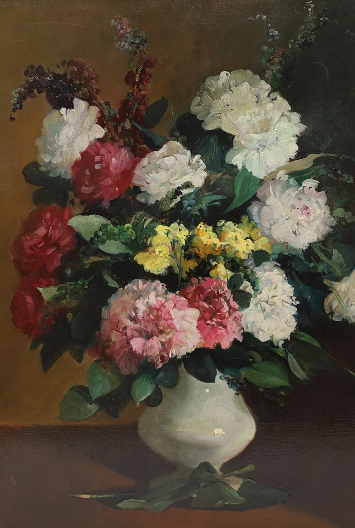 ARMAND MIRAVALLS BOVÉ (1916-1978). Florero, óleo sobre lienzo. Firmado Miravalls Bové y fechado en Barcelona 1953. — Paintings — Barcelona Auctions