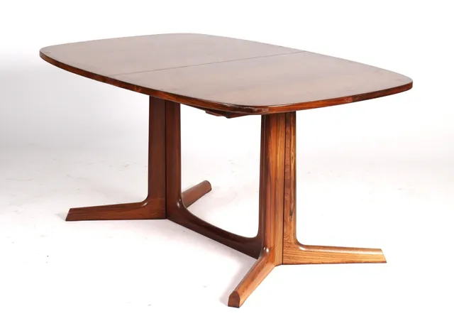 Niels Otto Møller, dining table with extension, model 18, rosewood (3)