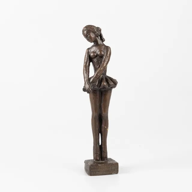 CARL-EINAR BORGSTRÖM. Skulptur, brons, "Balettflickan", Galleri Scandia, signerad CEB och numrerad 37.