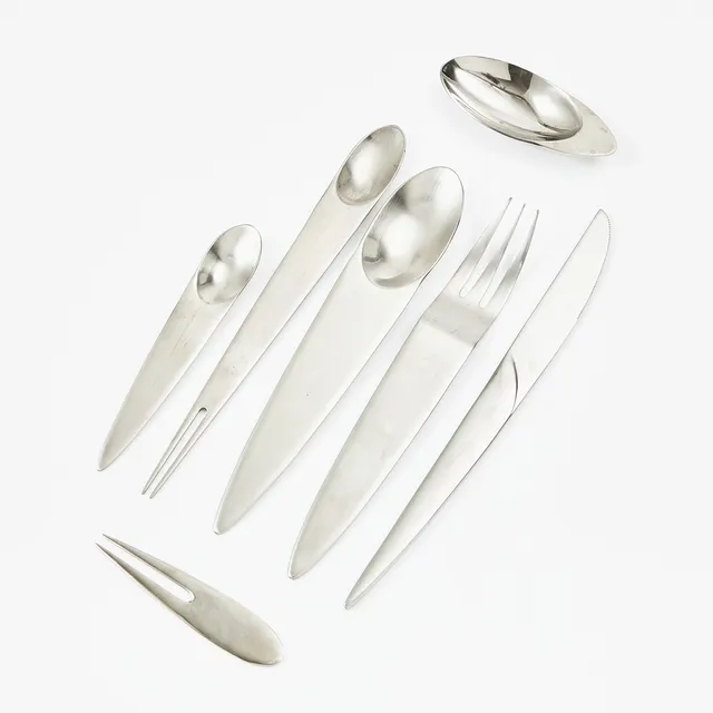 NEDDA EL-ASMAR. Mat-och hors d`oeuvresbestick, 52 delar. "Appetize" Gense, rostfritt stål.