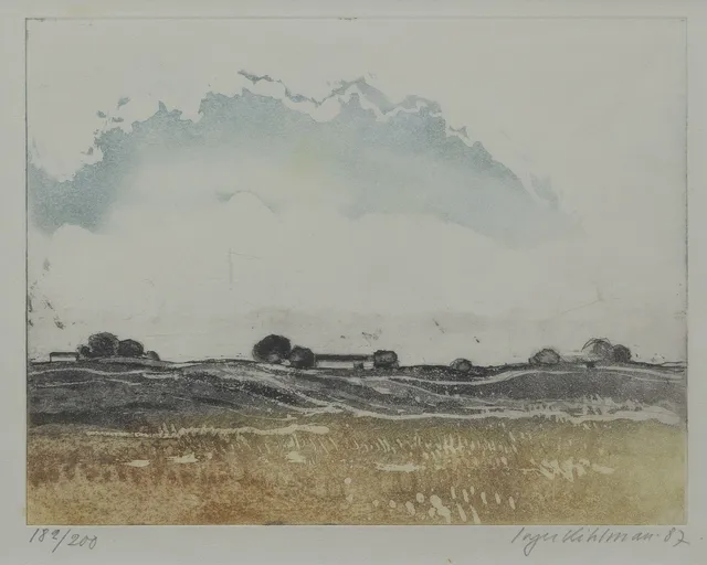 INGER KIHLMAN. Naturmotiv, 2 st, färgetsning, nr 182/200 och 114/200, signerade och daterade -87.