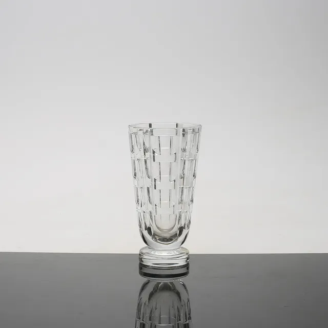 SIMON GATE. vas, glas, "Tusen fönster", Orrefors, signerad.