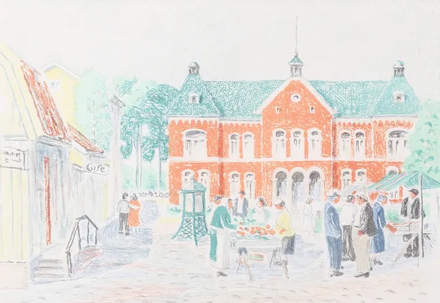 DAVID JÄGERSKOGH. Litografi, signerad, numrerad 20/250.