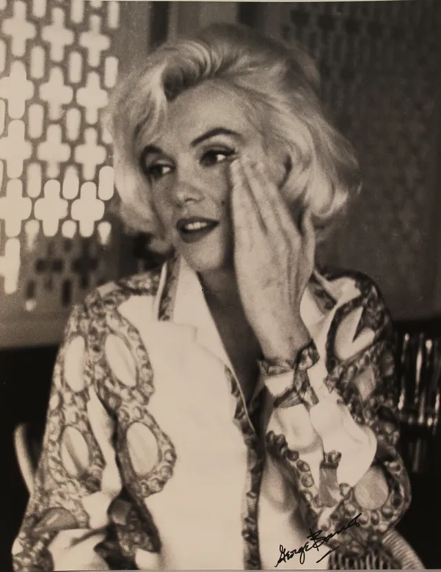 GEORGE BARRIS. Marilyn Monroe. Gicleétryck. Signerad.