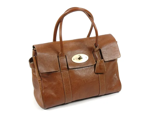 VÄSKA, MULBERRY mod.Bayswater mellanbrunt läder 35x23x11 cm dustbag 1 mulberry bayswater 3200/3000