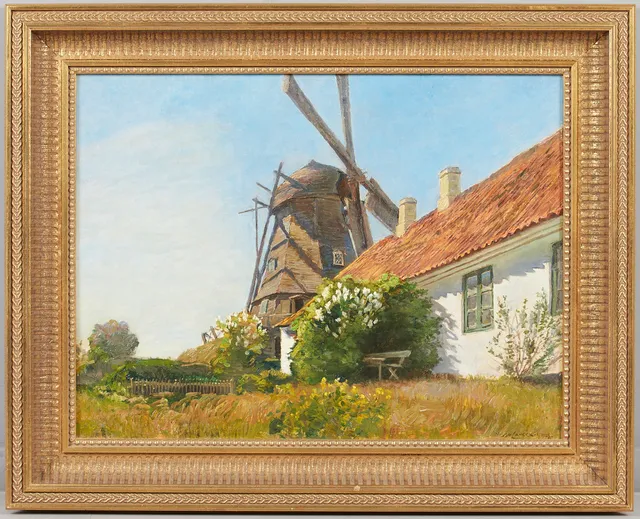 VIGGO LANGER (1860-1942). Sommertag.