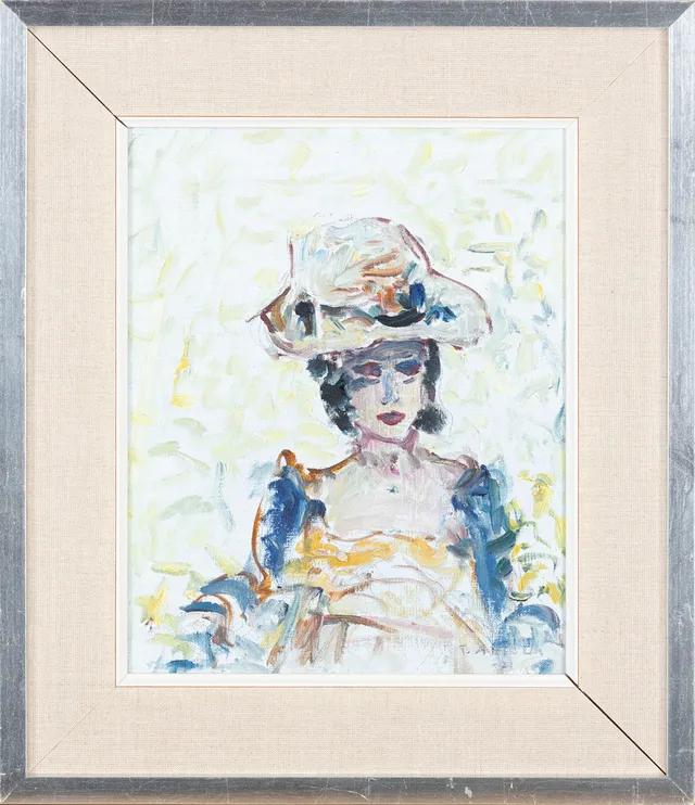 TAISTO AHTOLA. "17-year-old", (1977), signed, oil on board.