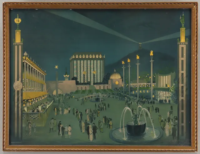 ALFRED PROESSDORF. Utställningsaffisch, Göteborgsutställningen 1923.