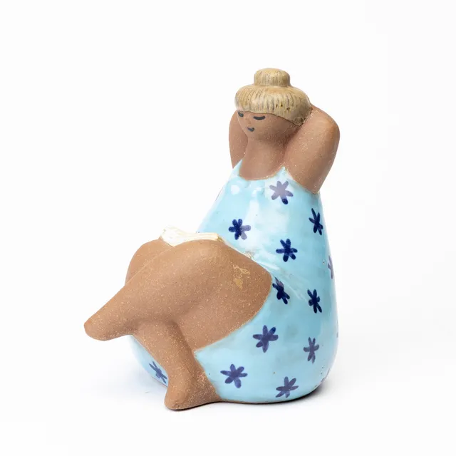 LISA LARSON. Figurin, "Emma" ur ABC-flickorna, stengods, Gustavsberg.