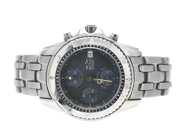 SECTOR, 650, Cal ETA 7750, Boett nr. 2623965035, kronograf, herrur, 41 mm, stål, automatisk, safirglas, datum, orginallänk, viklås, Ref nr. AC4, cert, september 1998.