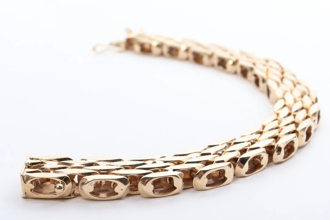 Bernhard Hertz. Vintage armbånd af 14 kt guld, 57 gram — Jewellery/Bracelets — Lauritz