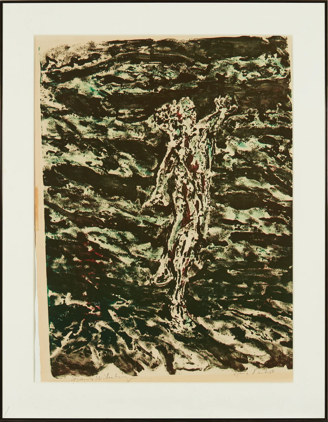Widerberg, Frans — "Flyktende mann" 1973 — Kunst/Grafikk — Blomqvist