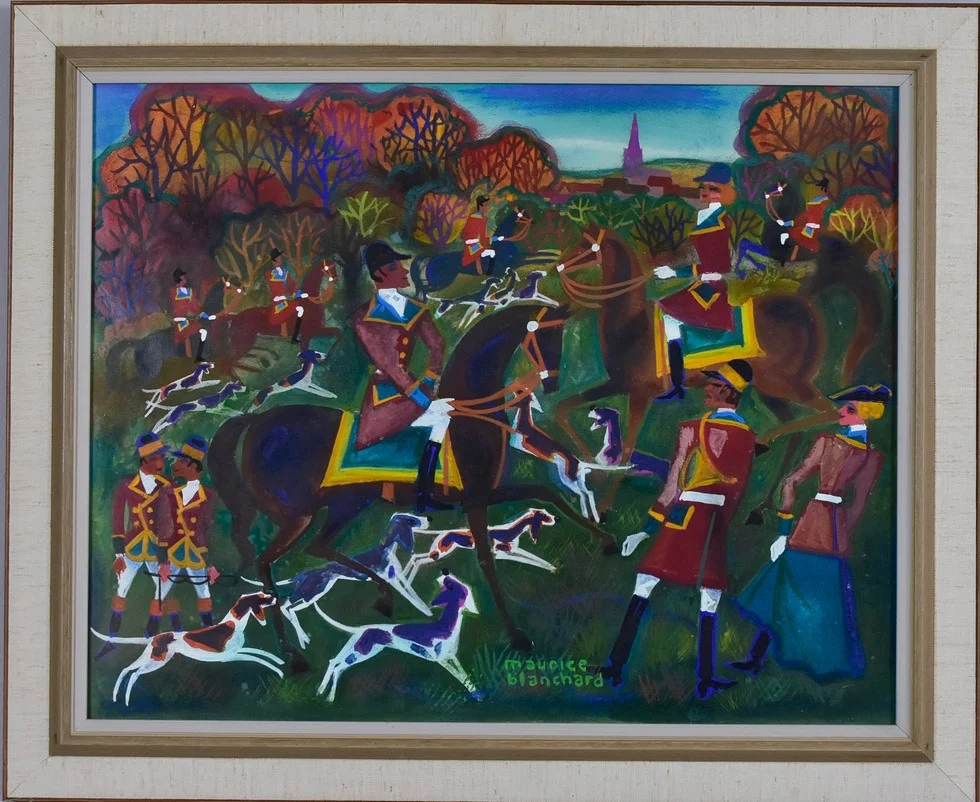 MAURICE BLANCHARD. Gouache. — Paintings — Halmstads Auktionskammare