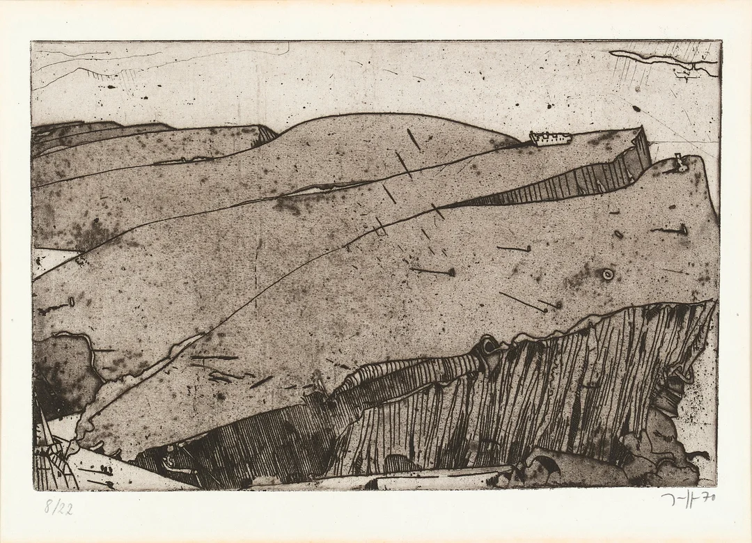 Janssen, Horst — Landskap, 1970 — Kunst/Grafikk — Blomqvist