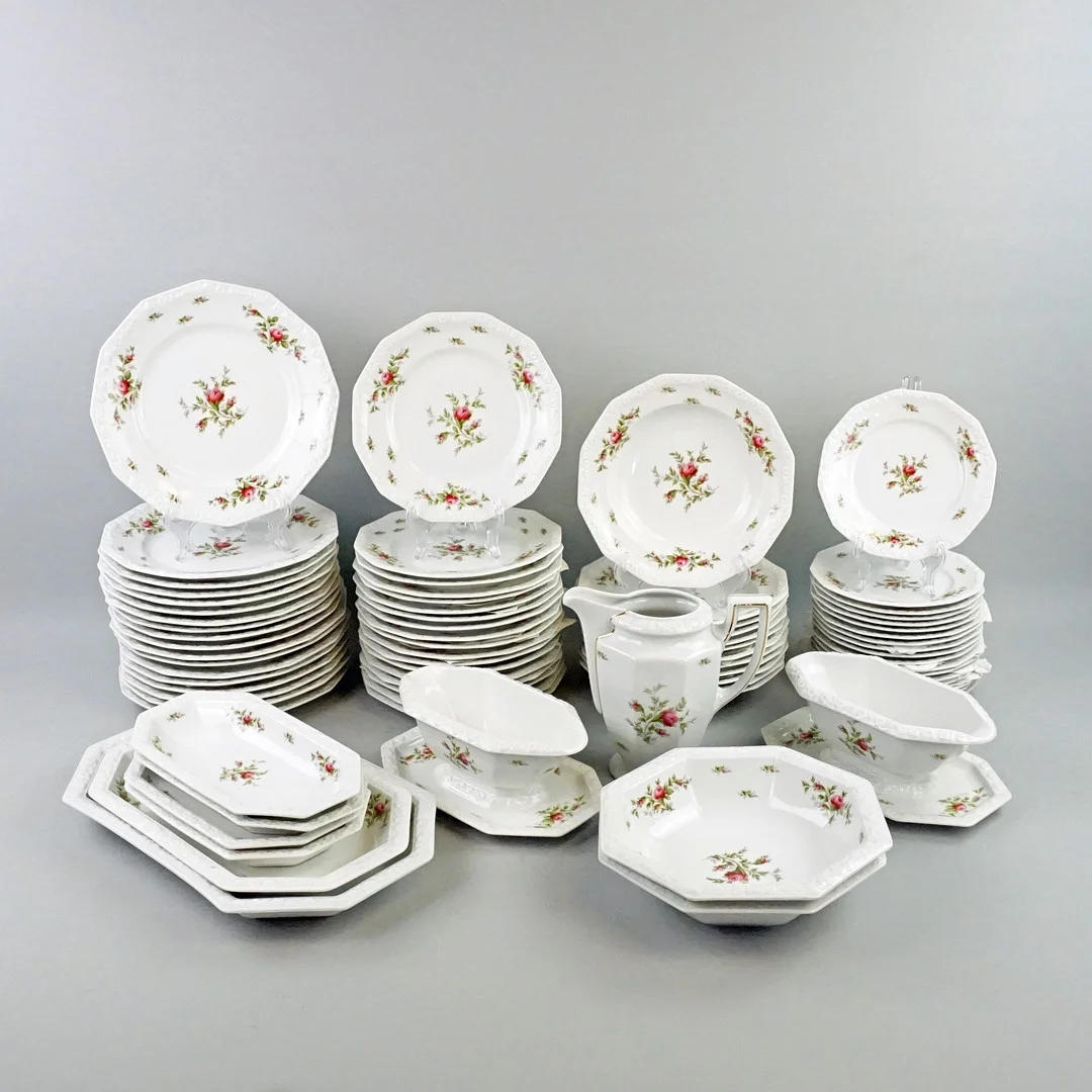 ROSENTHAL. Matservis, 78 delar, "Maria", porslin. — European — Roslagens Auktionsverk